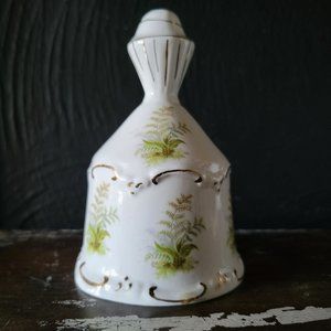 Vintage St. George Fine Bone China Bell Ferns Gold Trim, Plant Lover, Guest Room